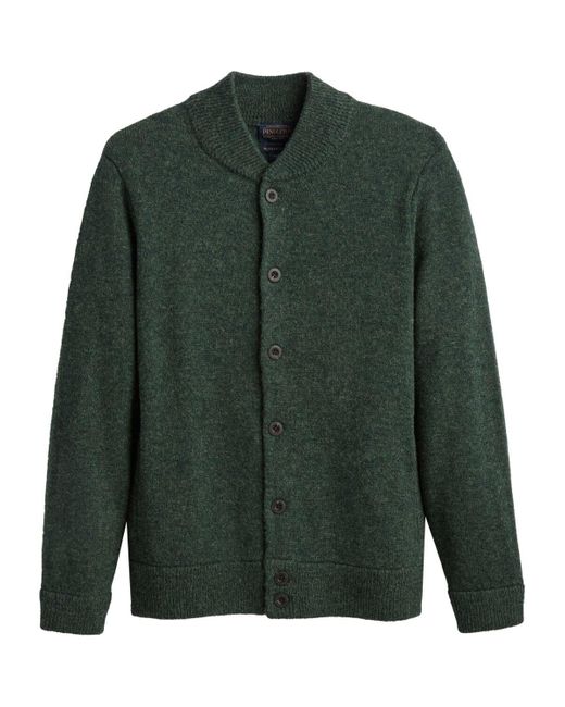 Pendleton Green Shetland Cardigan Sweater