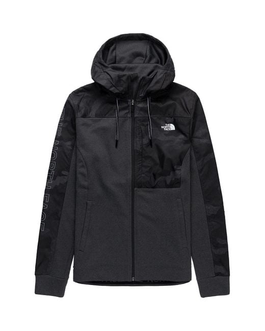 The North Face Black Essential Fleece Full-zip Hoodie for men