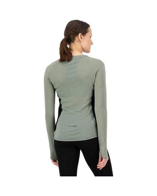 Mons Royale Gray Bella Tech Long-Sleeve Top
