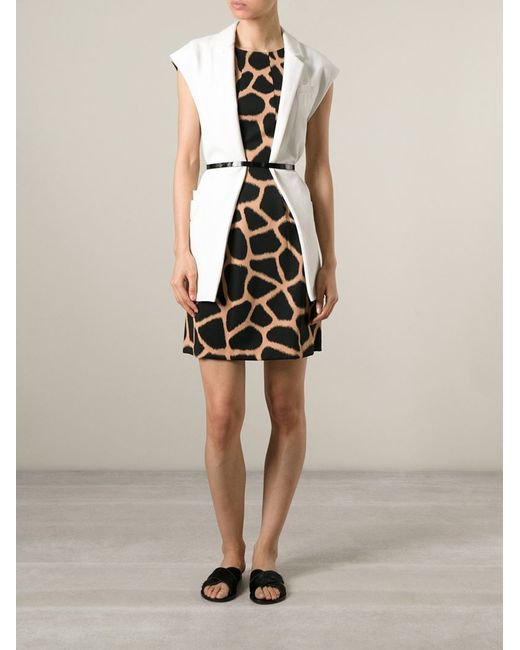 MICHAEL Michael Kors Black Giraffe Print Dress