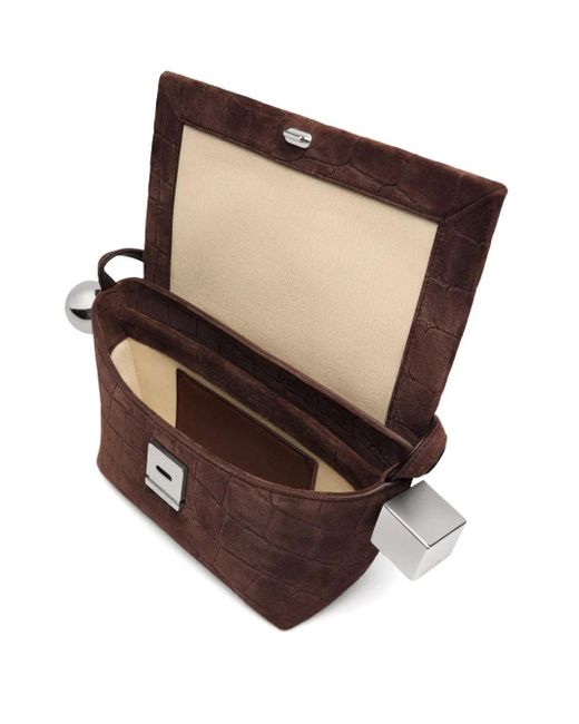 Jacquemus Brown Le Rond Carre Umhängetasche