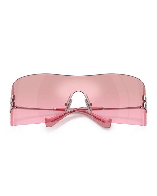 Miu Miu Pink Sonnenbrille Mub53 S 1 Bc70 Y Silber/Rosa verspiegelte Frauen
