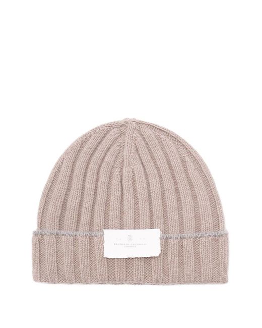 Gorro de canalé Brunello Cucinelli de hombre de color Pink