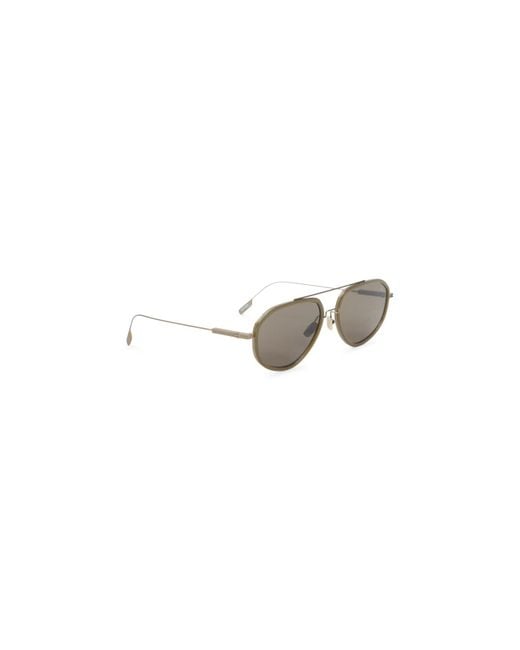 ZEGNA EYEWEAR White Eyewear Metal Sunglasses