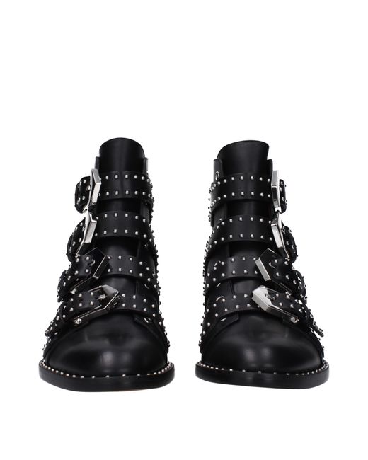 Givenchy Black Leather Ankle