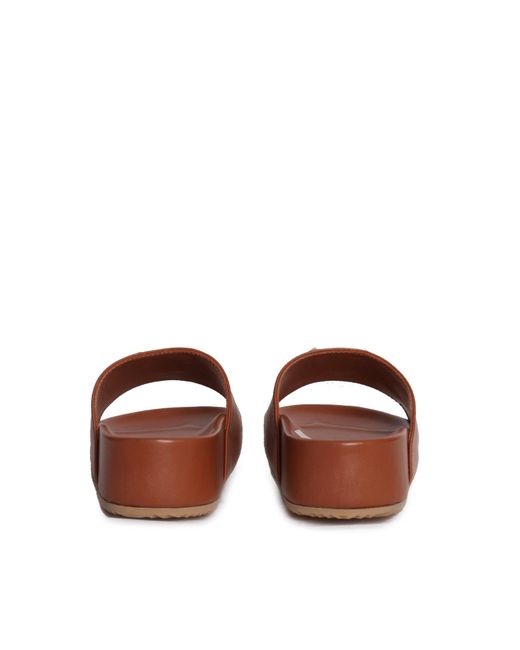 Via Roma 15 Brown Jewelled Slipper