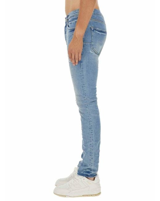Purple Brand Blue Vintage Abrasions Jeans for men