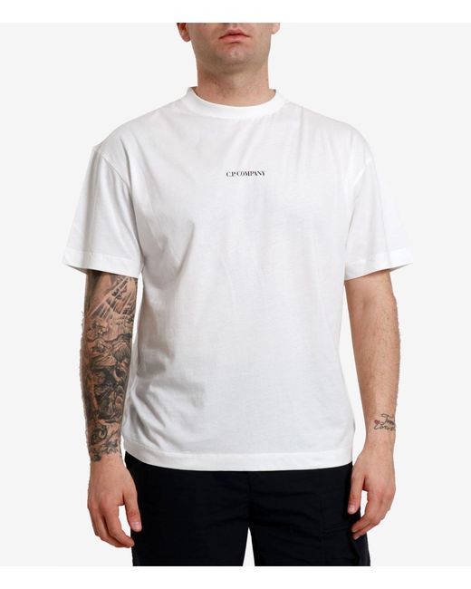 C P Company White T Shirts And Polos