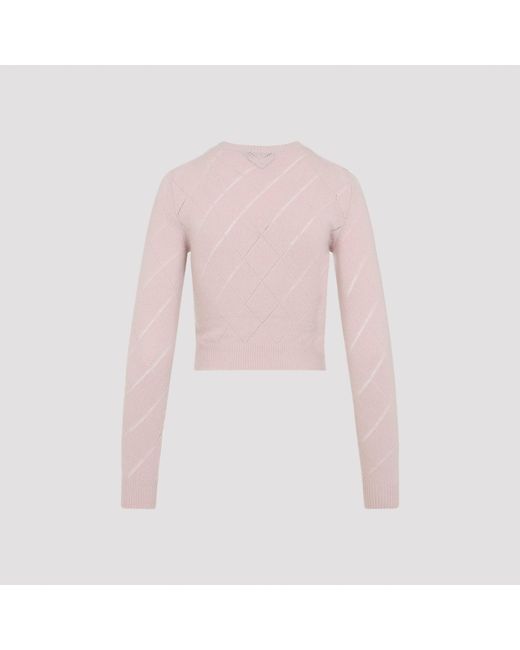 Prada Pink Cashmere Sweater