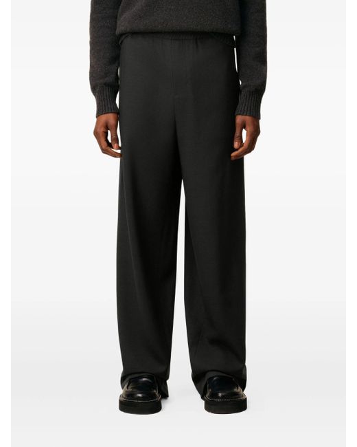 AMI Black Trousers Elasticated