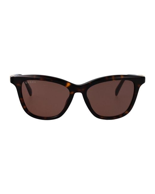 Gucci Brown Havana-Havana- Acetate Sunglasses