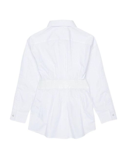 MM6 by Maison Margiela White Kids Buttoned Shirt