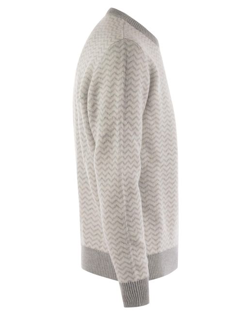 Kiton Gray Magic Cashmere Choker