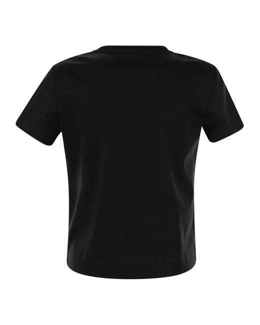 Max Mara Black Nerina Basic Cotton T Shirt