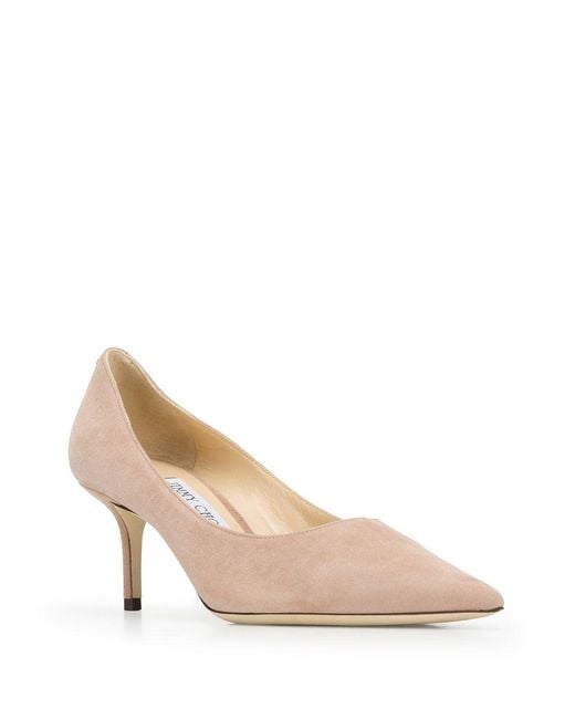 Jimmy Choo Natural Love 65 Suede Pump