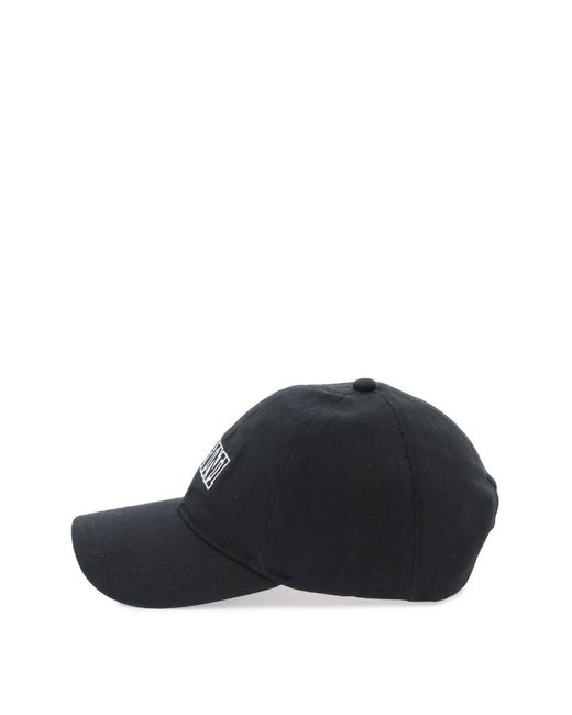 Ganni Baseball Cap Met Logo -borduurwerk in het Black