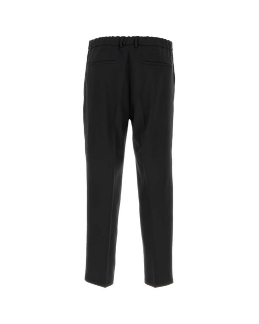 Jil Sander Black Polyester Pant for men