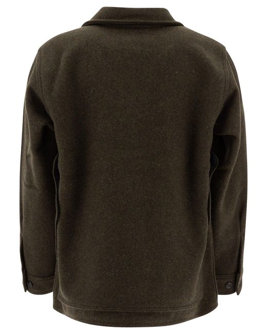 Filson Black Mackinaw Coats for men