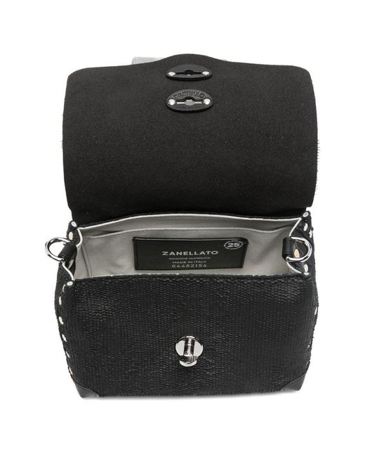 ZANELLATO CAPSULE Postina Cbi Lederen Babyhandtas in het Black