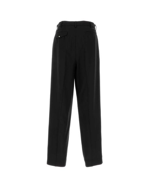 Magliano Black Wool Wide Leg Pant
