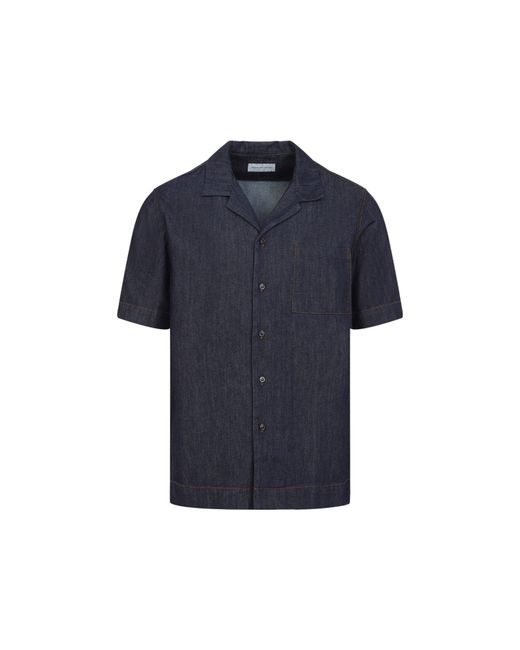 Dries Van Noten Blue Carltone Shirt