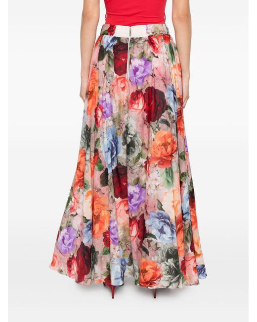 Alice + Olivia Alice + Olivia Nilda Maxi Rok in het Red
