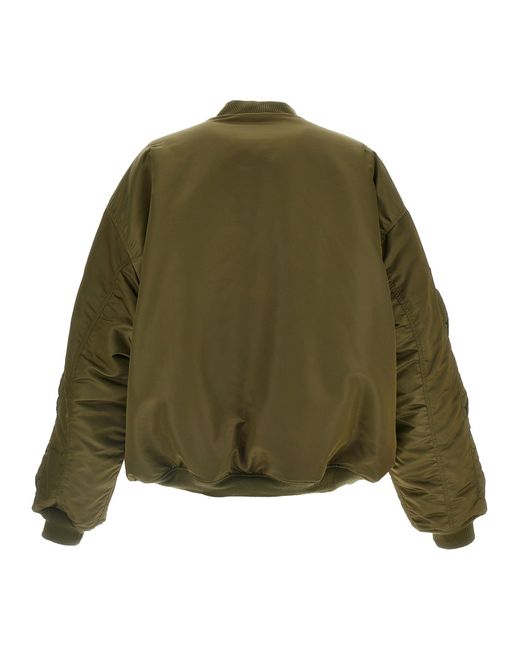 Vetements 'alpha Industries Edition' Omkeerbare Bomberjack in het Green voor heren