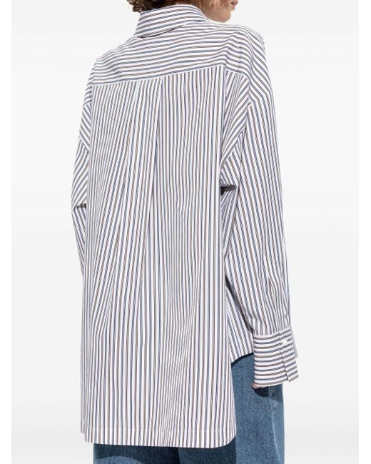 The Attico Asymmetrische Blouse in het White
