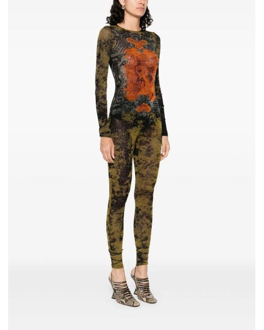 Jean Paul Gaultier Multicolor Abstrakter Print -Overall