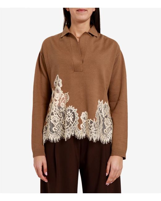 Semicouture Brown T Shirts And Polos