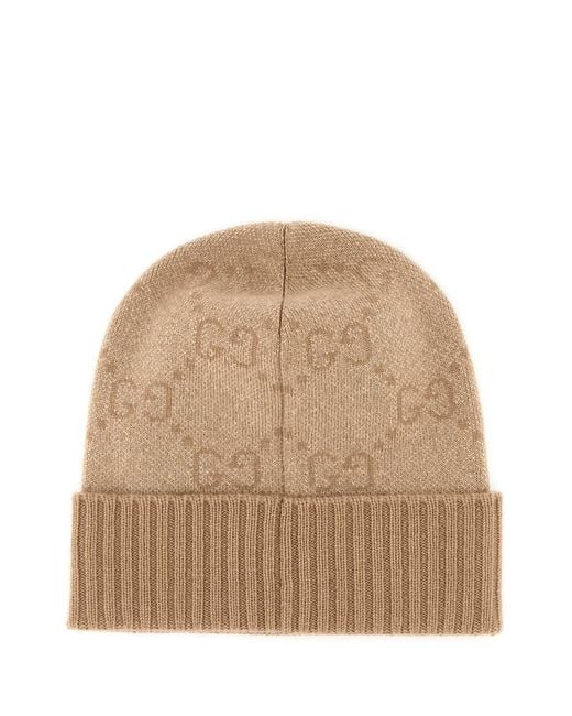 Gucci Natural Logo Beanies Hat