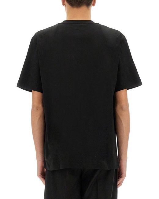 Lacoste Black Cotton Tshirt for men