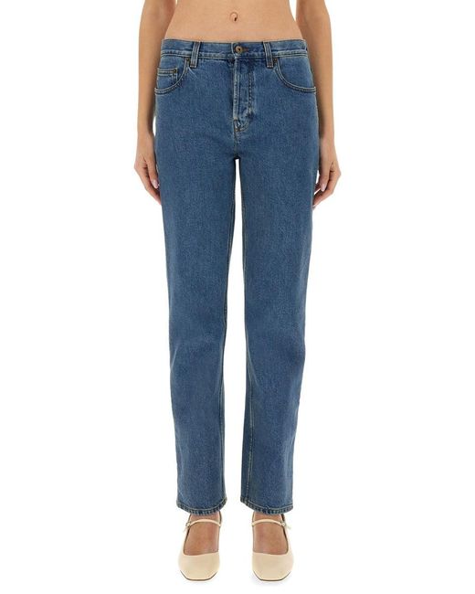 Burberry Blue Straight Fit Jeans