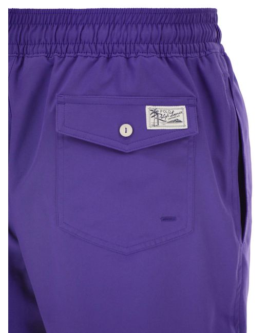 Polo Ralph Lauren Purple Traveler Classic 14.6 Cm Beach Boxers for men
