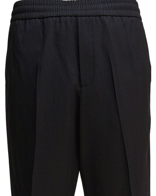Golden Goose Deluxe Brand Black Wool Trousers for men