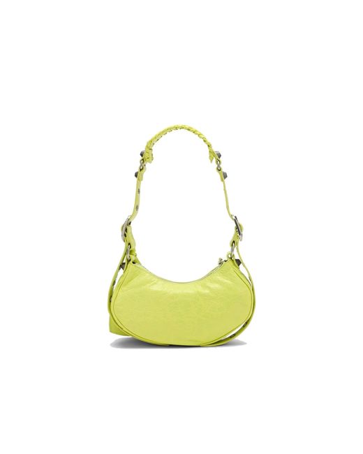 Balenciaga Yellow Cagole Leather Bag