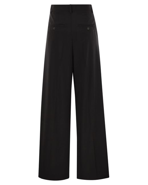 Weekend by Maxmara Black Adelfi Stretch Wool Trousers