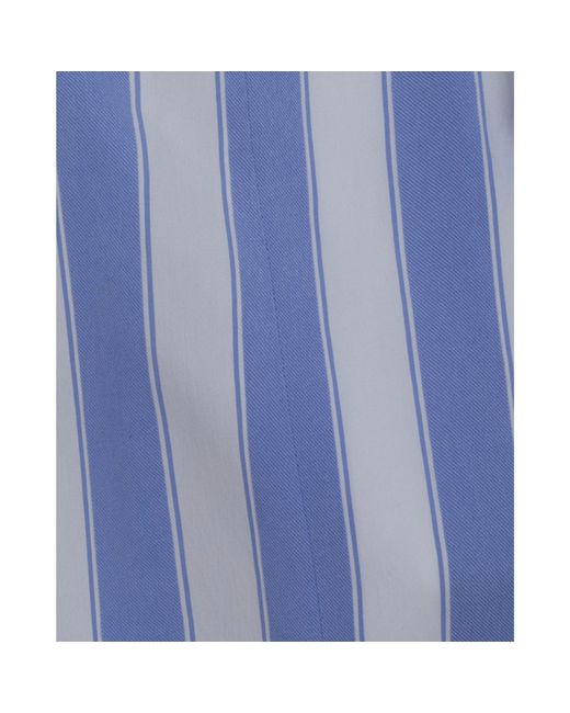 Balmain Blue Striped Blouse