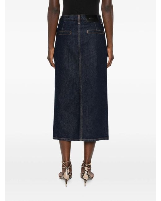 Khaite Blue Anden Skirt