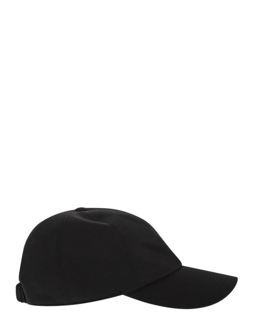 Premiata Black Baseballkappe mit gesticktem Logo