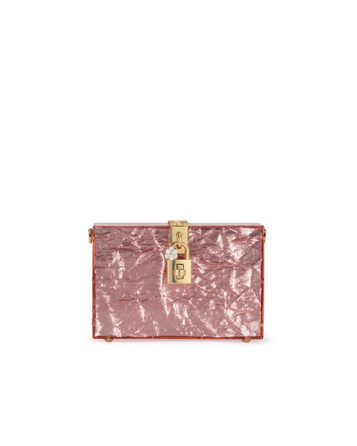 Dolce & Gabbana Pink Metallic Clutch