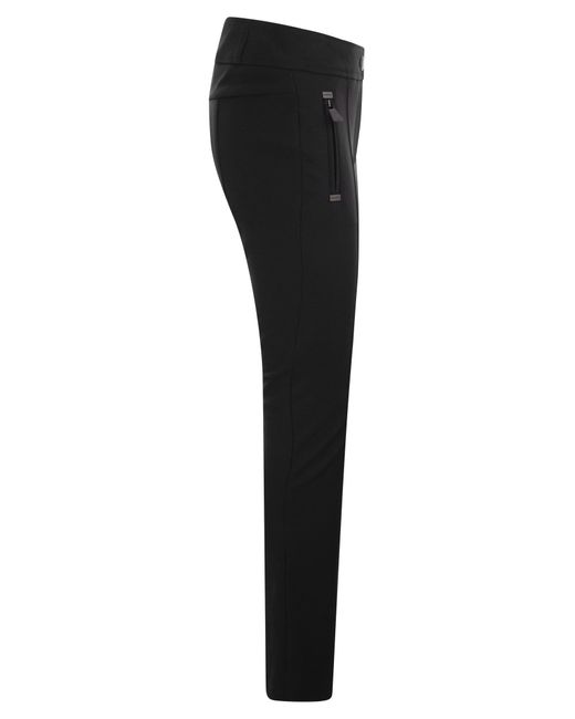 Pantaloni in twill moncler granoble di 3 MONCLER GRENOBLE in Black