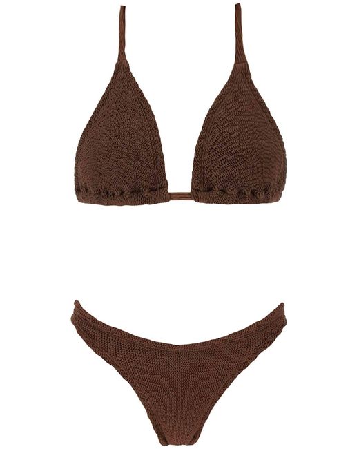Hunza G Brown Tammy Bikini Set für