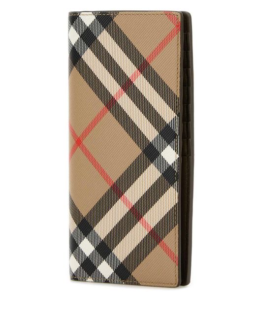 Burberry Multicolor Printed Canvas Wallet for men