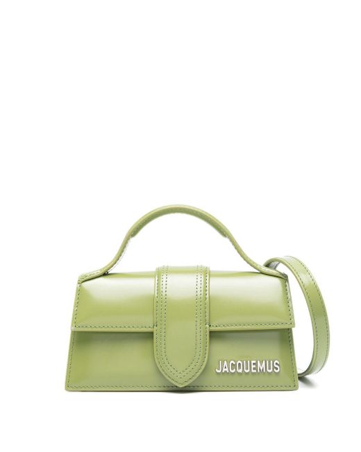 Jacquemus Green Le Bambino Lederhandtasche