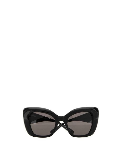 Balenciaga Black Acetate Farfalla Diva Sunglasses