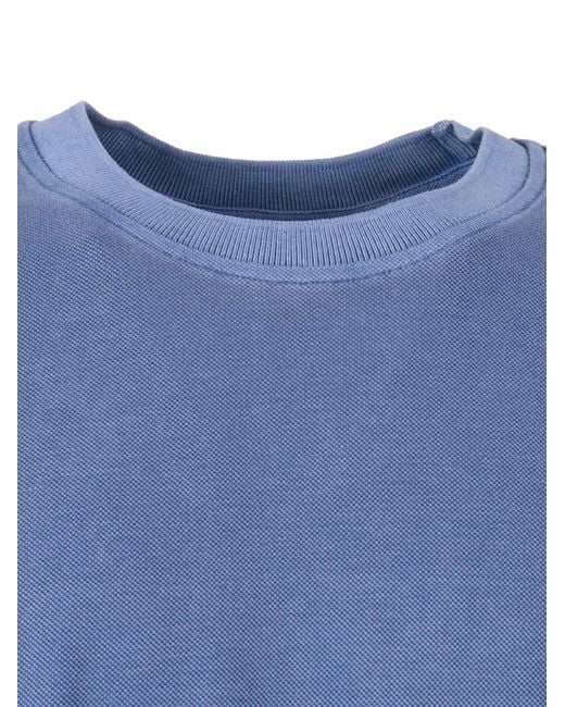 Fay Blue T Shirts With Embroidery