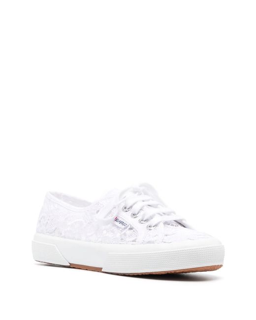Superga White 2750 Macrame
