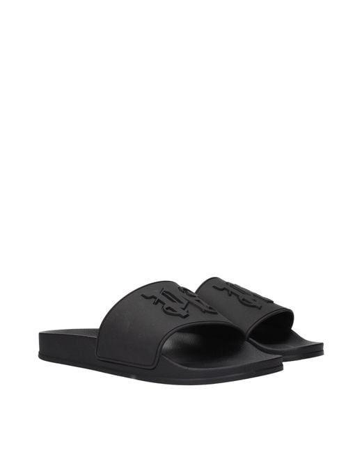 Palm Angels Black Clogs And Mules Rubber
