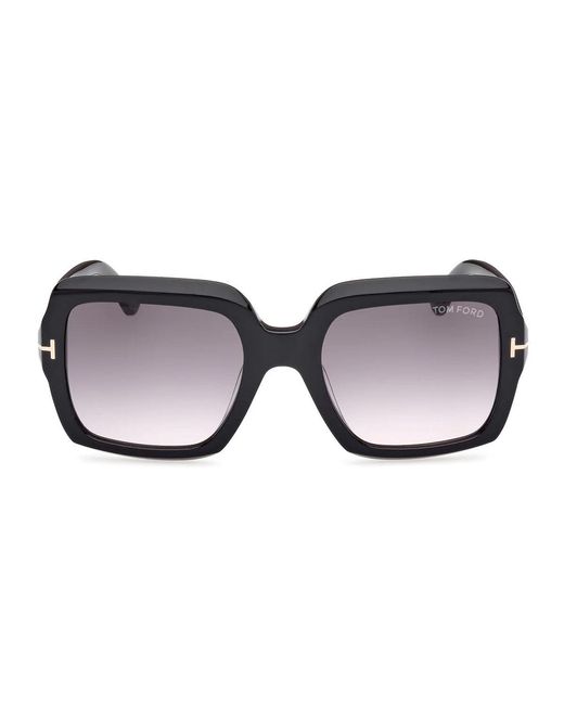 Tom Ford Zonnebril Ft1082 01 B Kaya Zwart/grijs Gradiënt Dames in het Brown
